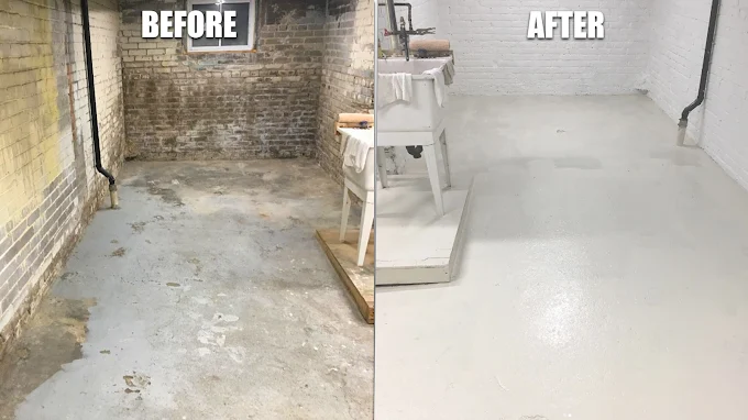 Basement Floor & Walls